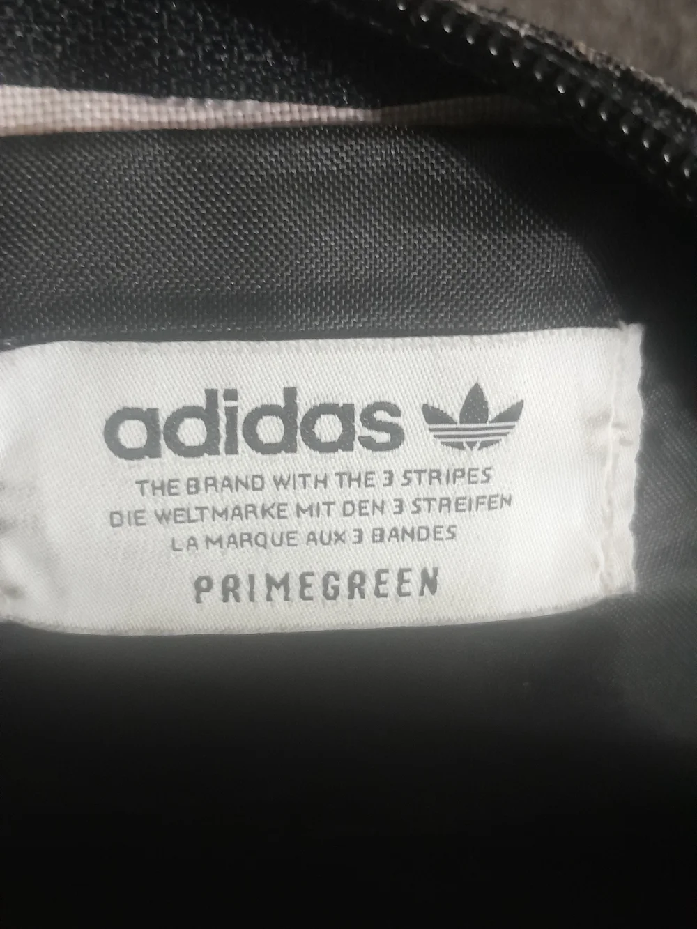adidas Black Croc-Texture Belt Bag with White Logo